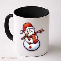 Christmas Dabbing Snowman Coffee Mug thumb 0