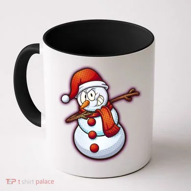 Christmas Dabbing Snowman Coffee Mug