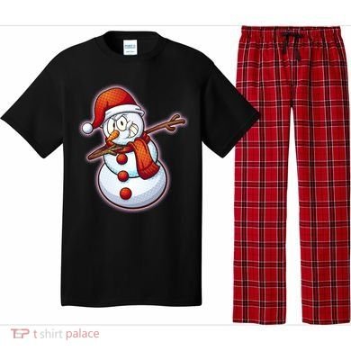 Christmas Dabbing Snowman Pajama Set