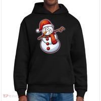 Christmas Dabbing Snowman District V.I.T. Heavyweight Hoodie thumb 0