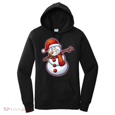 Christmas Dabbing Snowman Women's Hoodie