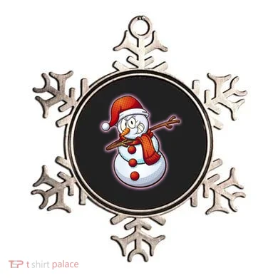 Christmas Dabbing Snowman Ornament