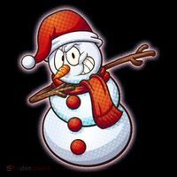 Christmas Dabbing Snowman Ornament thumb 1