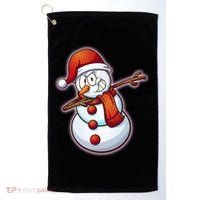 Christmas Dabbing Snowman Golf Towel thumb 0