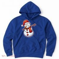 Christmas Dabbing Snowman Hoodie thumb 0
