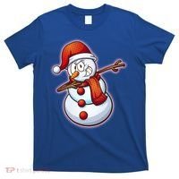 Christmas Dabbing Snowman T-Shirt thumb 0
