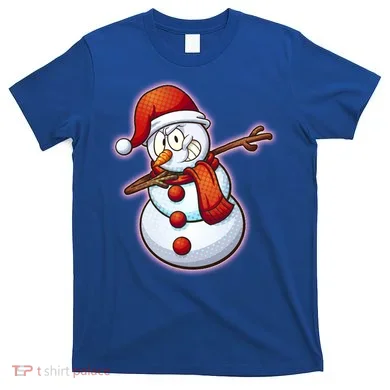 Christmas Dabbing Snowman T-Shirt