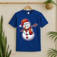 Christmas Dabbing Snowman T-Shirt thumb 2