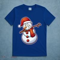 Christmas Dabbing Snowman T-Shirt thumb 5