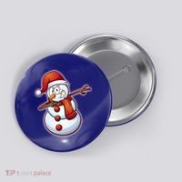 Christmas Dabbing Snowman Button thumb 0