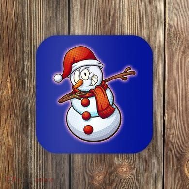 Christmas Dabbing Snowman Coaster