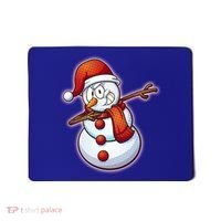 Christmas Dabbing Snowman Mousepad thumb 0