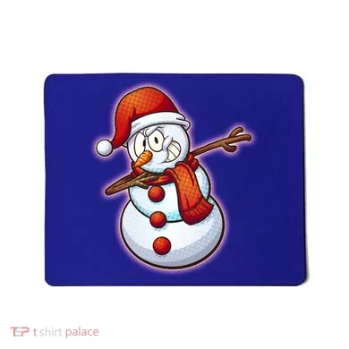 Christmas Dabbing Snowman Mousepad