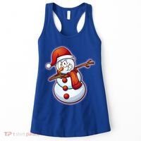 Christmas Dabbing Snowman Women's Tank Top thumb 0