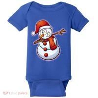 Christmas Dabbing Snowman Baby Bodysuit thumb 0