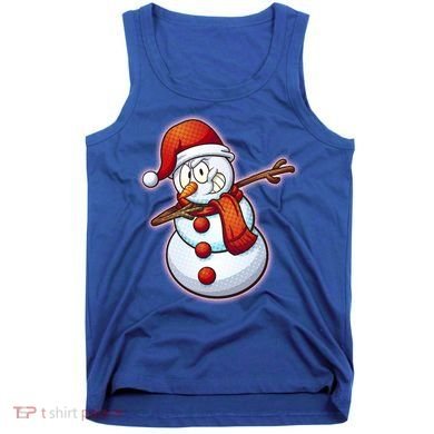 Christmas Dabbing Snowman Tank Top