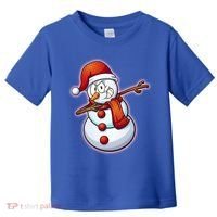 Christmas Dabbing Snowman Toddler T-Shirt thumb 0