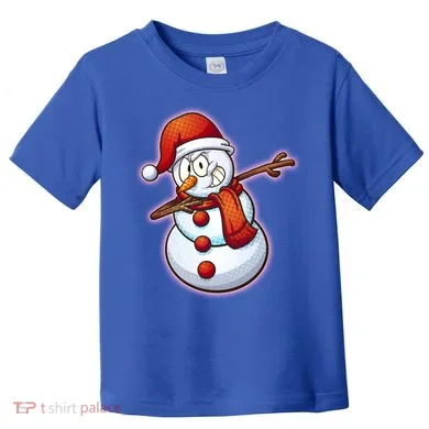 Christmas Dabbing Snowman Toddler T-Shirt
