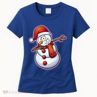 Christmas Dabbing Snowman Women's T-Shirt thumb 0