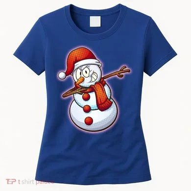 Christmas Dabbing Snowman Women's T-Shirt