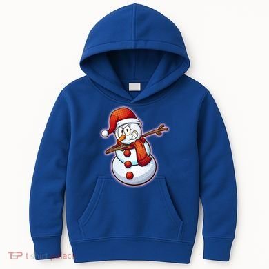 Christmas Dabbing Snowman Kids Hoodie