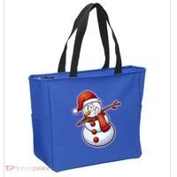 Christmas Dabbing Snowman Tote Bag thumb 2