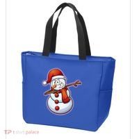 Christmas Dabbing Snowman Tote Bag thumb 3