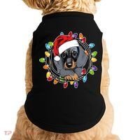 Christmas Dachshund Lights Doggie Tank thumb 0