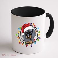 Christmas Dachshund Lights Coffee Mug thumb 1