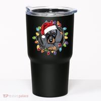 Christmas Dachshund Lights Tumbler thumb 0