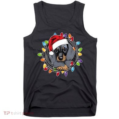 Christmas Dachshund Lights Tank Top