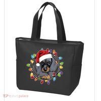 Christmas Dachshund Lights Tote Bag thumb 3