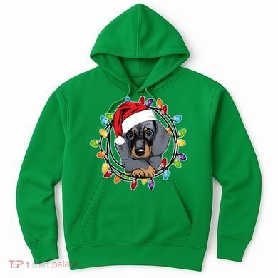 Christmas Dachshund Lights Hoodie