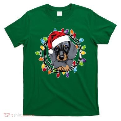 Christmas Dachshund Lights T-Shirt