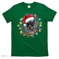 Christmas Dachshund Lights T-Shirt thumb 0