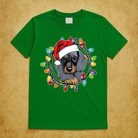 Christmas Dachshund Lights T-Shirt thumb 5