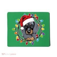 Christmas Dachshund Lights Mousepad thumb 0