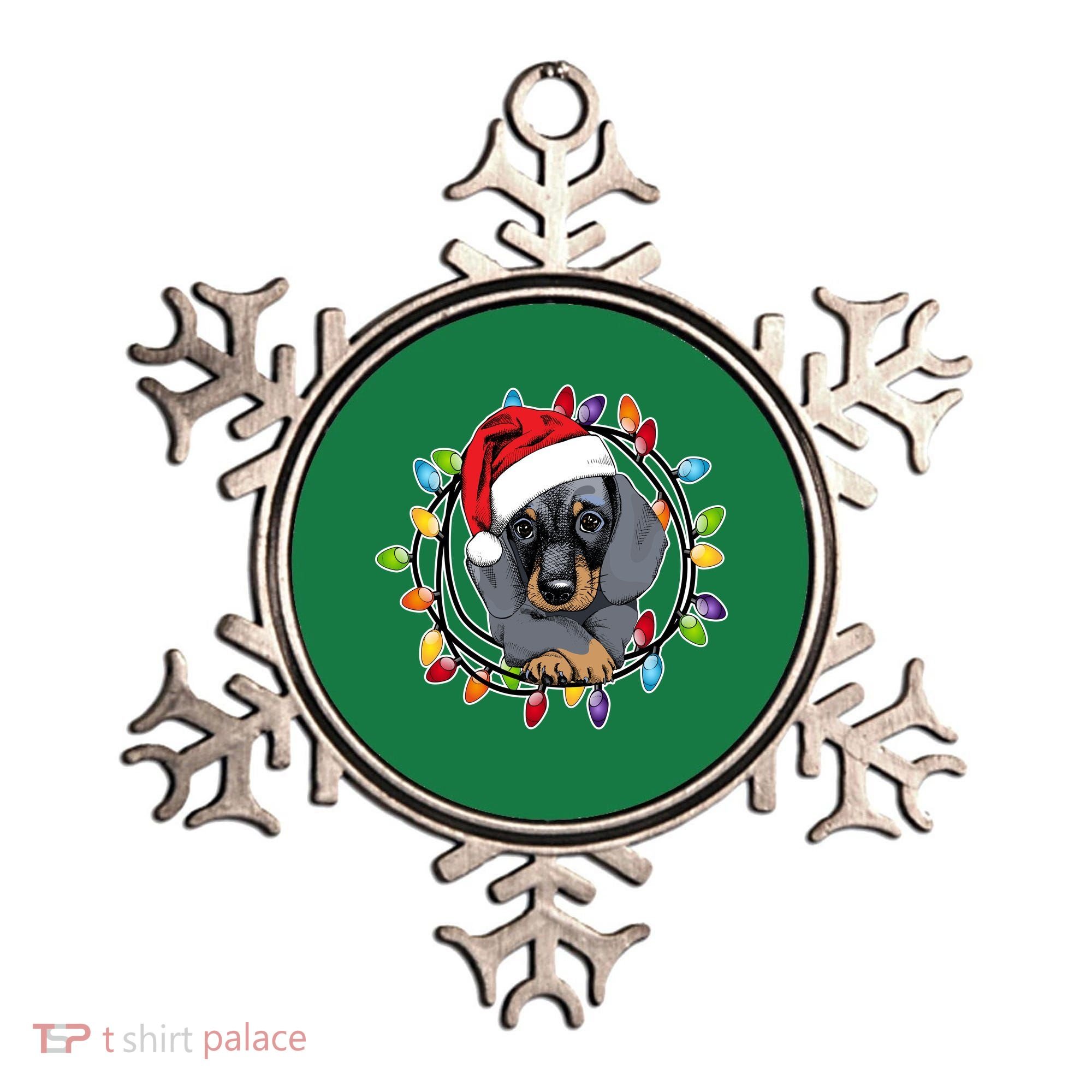 Christmas Dachshund Lights Ornament