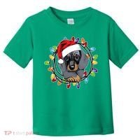 Christmas Dachshund Lights Toddler T-Shirt thumb 0