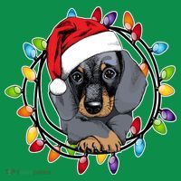 Christmas Dachshund Lights Toddler T-Shirt thumb 4