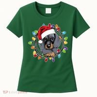 Christmas Dachshund Lights Women's T-Shirt thumb 0