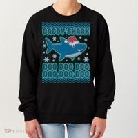 Christmas Daddy Shark Doo Doo Doo Women's Sweatshirt thumb 0
