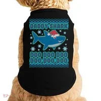 Christmas Daddy Shark Doo Doo Doo Doggie Tank thumb 0