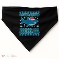 Christmas Daddy Shark Doo Doo Doo USA-Made Doggie Bandana thumb 0