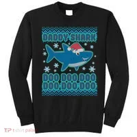 Christmas Daddy Shark Doo Doo Doo Sweatshirt thumb 0