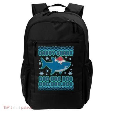 Christmas Daddy Shark Doo Doo Doo Backpack