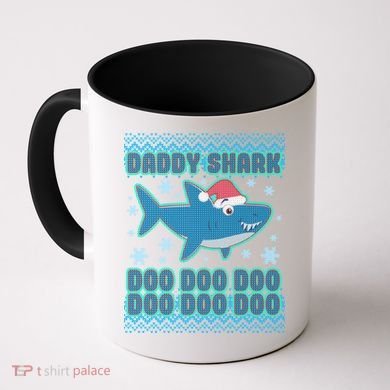 Christmas Daddy Shark Doo Doo Doo Coffee Mug