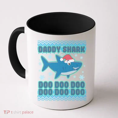 Christmas Daddy Shark Doo Doo Doo Coffee Mug