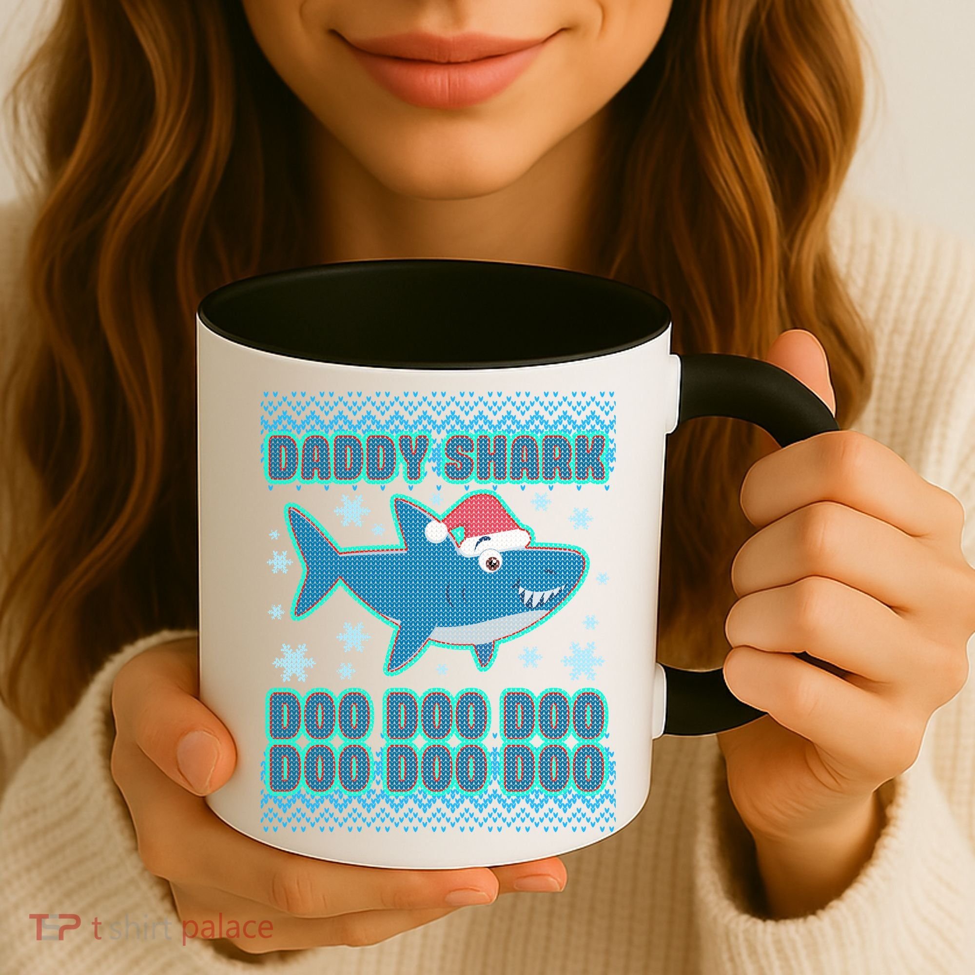 Christmas Daddy Shark Doo Doo Doo Coffee Mug