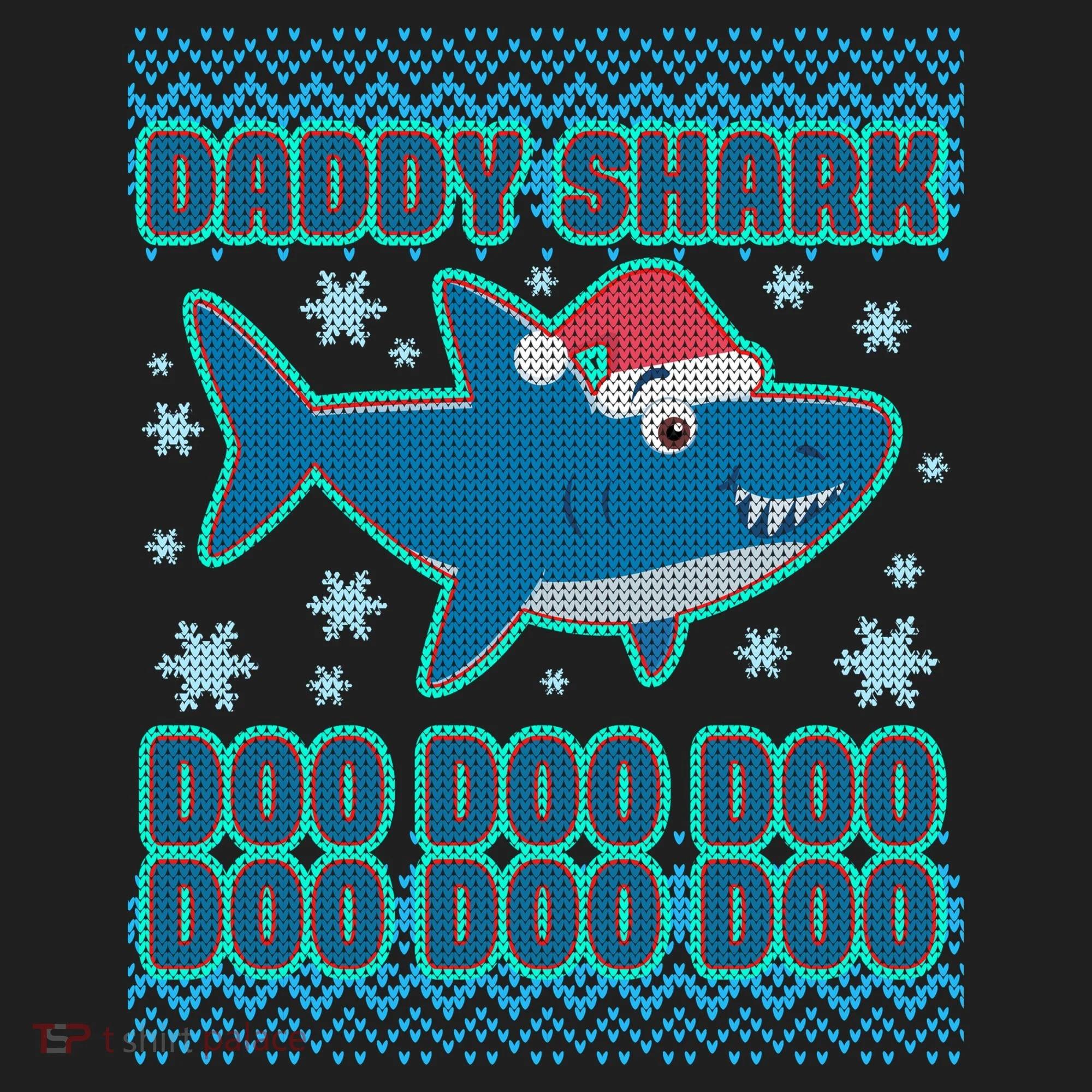 Christmas Daddy Shark Doo Doo Doo Beanie